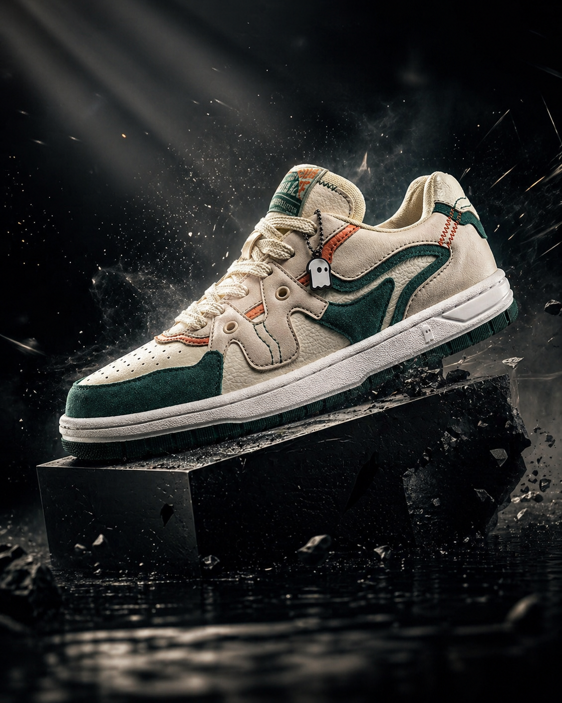 Generated sneaker campaign image
