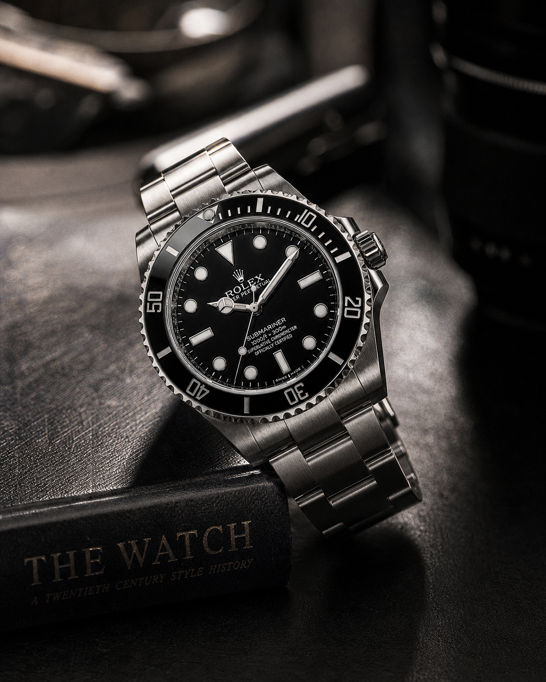 Luxury watch campaign scene after transformation
