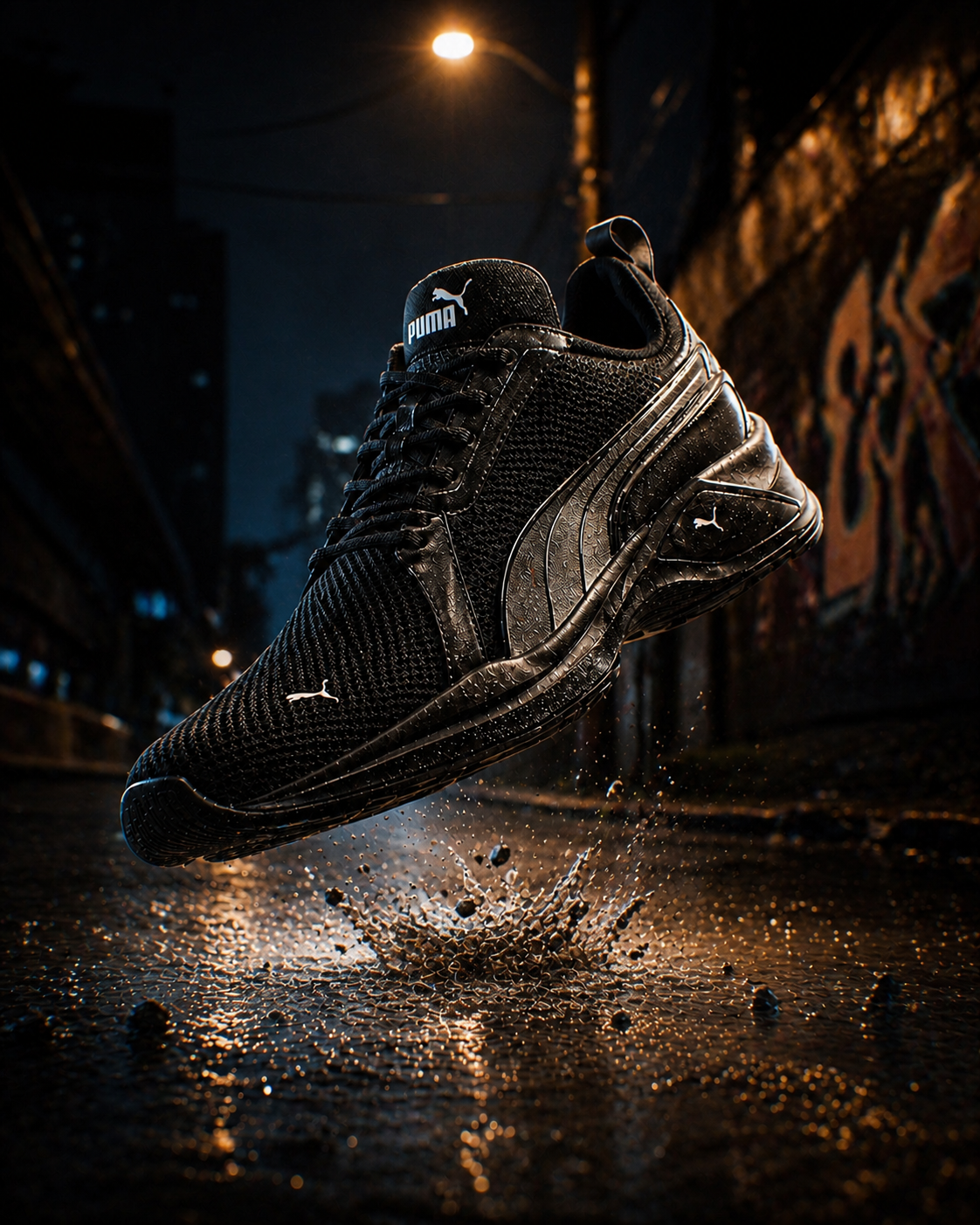 Footwear image with added energy and depth