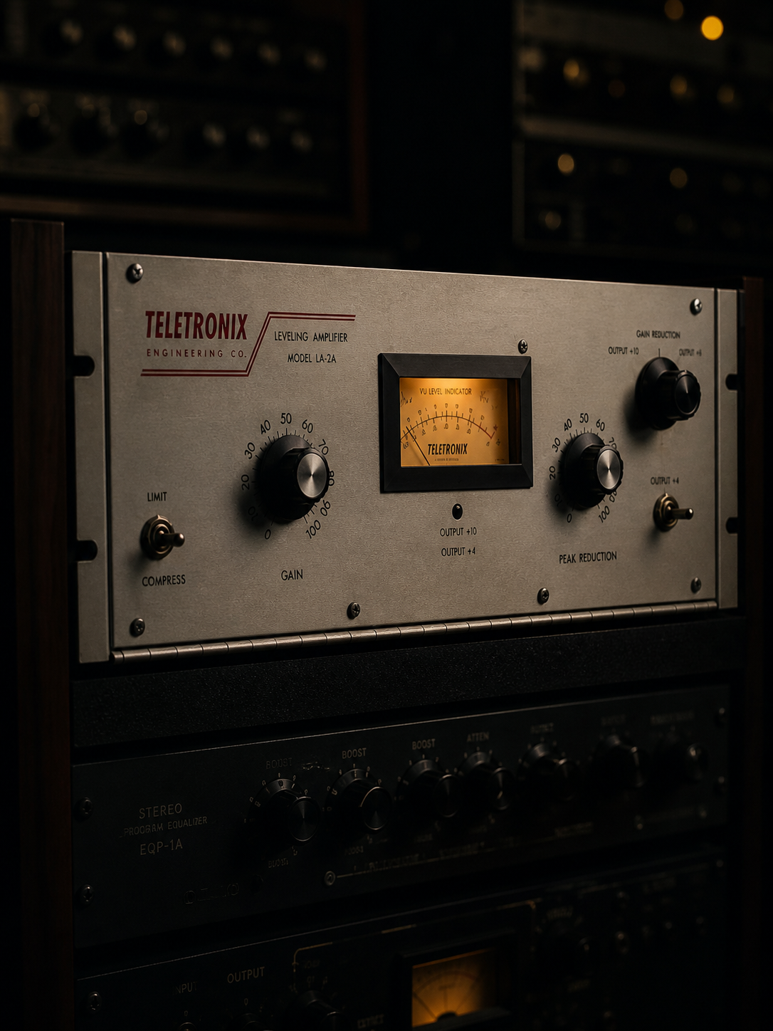Retro studio hardware image after transformation